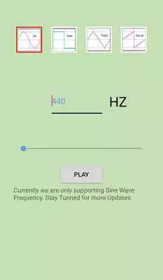 Play Frequency Generator