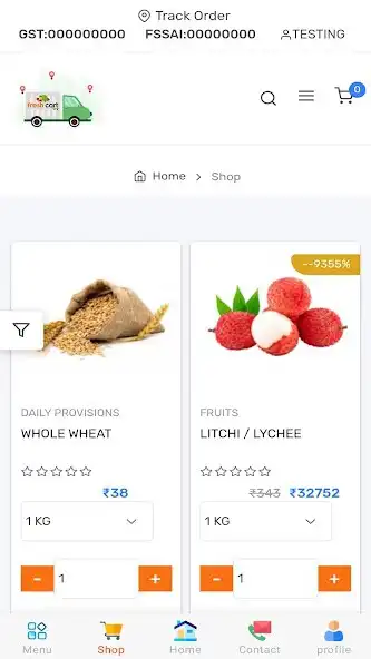 Play Freshcart App as an online game Freshcart App with UptoPlay