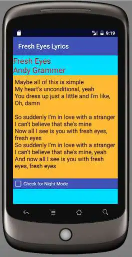 Play Fresh Eyes Lyrics  and enjoy Fresh Eyes Lyrics with UptoPlay