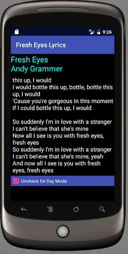 Play Fresh Eyes Lyrics as an online game Fresh Eyes Lyrics with UptoPlay