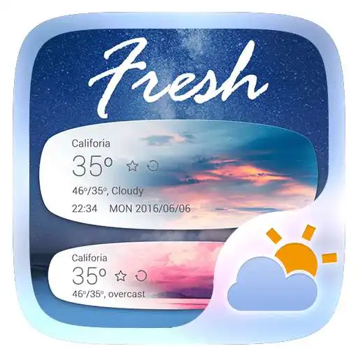 Free play online Fresh. GO Weather EX Theme  APK
