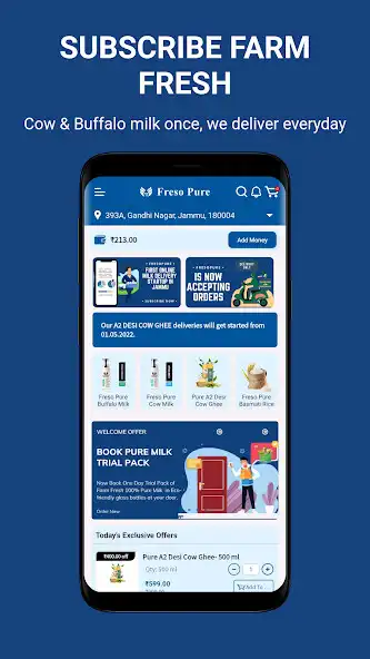 Play FRESO PURE - Milk Delivery App as an online game FRESO PURE - Milk Delivery App with UptoPlay