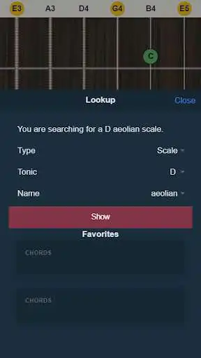 Play Fretty - Chords and scales for guitar! as an online game Fretty - Chords and scales for guitar! with UptoPlay