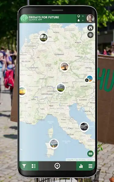 Play FRIDAYS FOR FUTURE Climate App as an online game FRIDAYS FOR FUTURE Climate App with UptoPlay