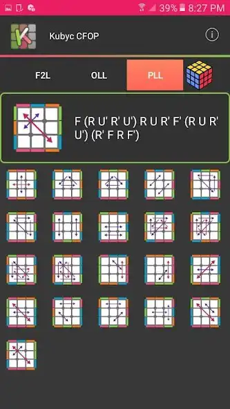 Play Fridrich Method Algorithms - Kubyc CFOP  and enjoy Fridrich Method Algorithms - Kubyc CFOP with UptoPlay