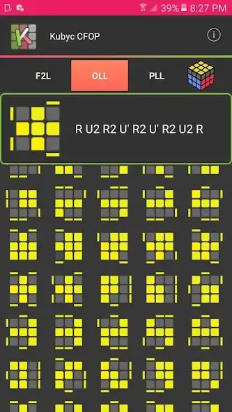 Play Fridrich Method Algorithms - Kubyc CFOP as an online game Fridrich Method Algorithms - Kubyc CFOP with UptoPlay