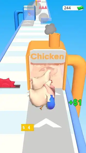 Play Fried Chicken Run as an online game Fried Chicken Run with UptoPlay