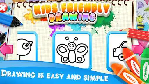 Play Friendly Drawing For Kids as an online game Friendly Drawing For Kids with UptoPlay