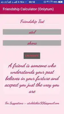 Play Friendship calculator(Onlytum)