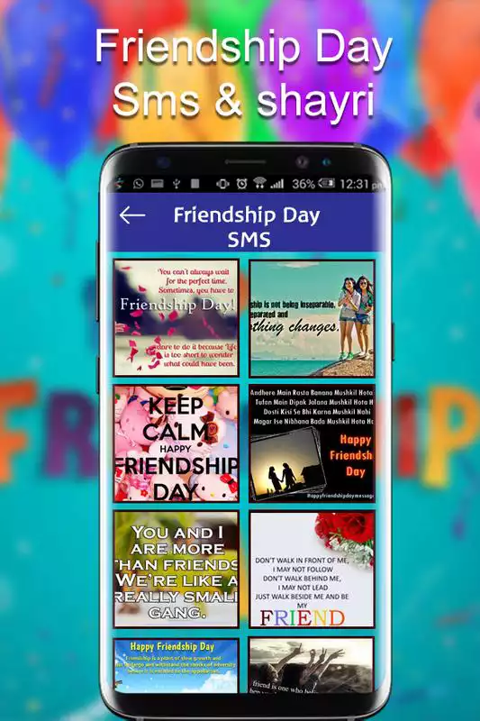 Play Friendship Day SMS, Shayari  Status 2018