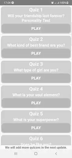 Play Friendship Quiz as an online game Friendship Quiz with UptoPlay