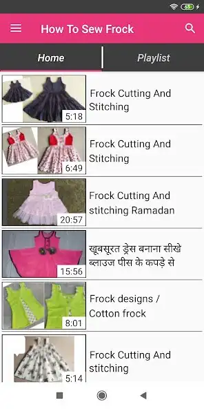 Play Frock Cutting-Stitching Videos  and enjoy Frock Cutting-Stitching Videos with UptoPlay