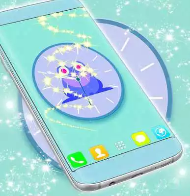 Play Frog Clock Live Wallpaper
