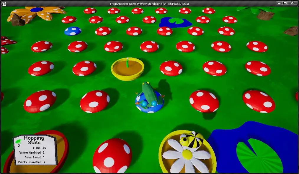 Play Frogs  Bees as an online game Frogs  Bees with UptoPlay