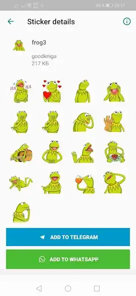 Play Frog stickers WASticker as an online game Frog stickers WASticker with UptoPlay