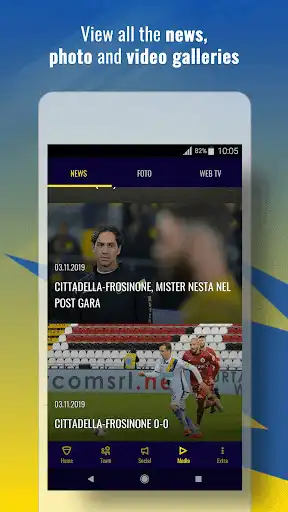 Play Frosinone Calcio Official App as an online game Frosinone Calcio Official App with UptoPlay