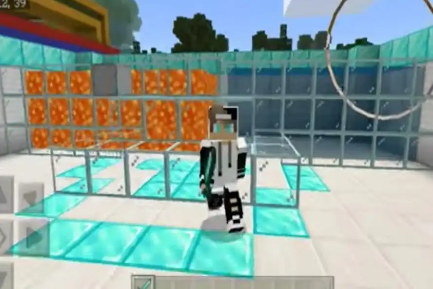 Play Frost Diamond Skin for MCPE as an online game Frost Diamond Skin for MCPE with UptoPlay