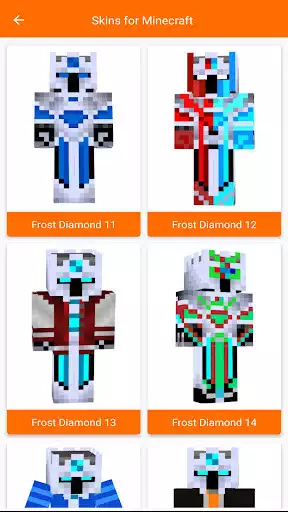Play Frost Diamond Skins for MCPE  and enjoy Frost Diamond Skins for MCPE with UptoPlay