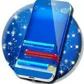 Free play online Frosty Glass SMS Theme APK