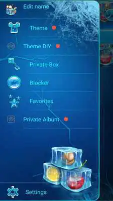 Play Frosty Glass SMS Theme