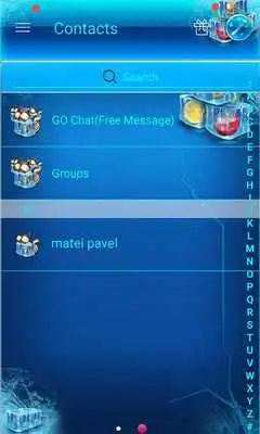 Play Frosty Glass SMS Theme