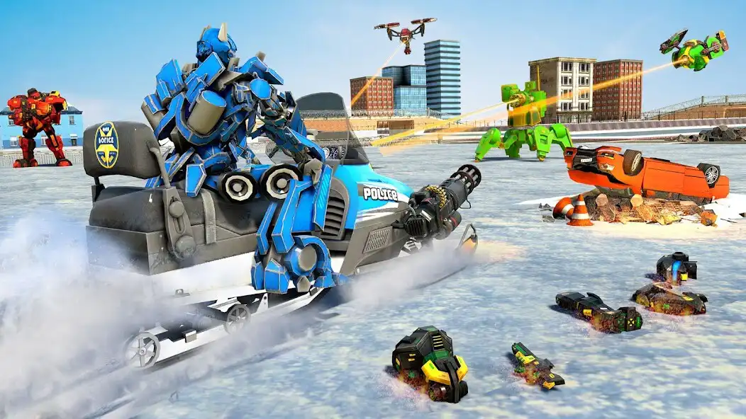 Play Frozen City Police Hero Robot as an online game Frozen City Police Hero Robot with UptoPlay