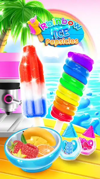 Play Frozen Ice Popsicles for Girls as an online game Frozen Ice Popsicles for Girls with UptoPlay