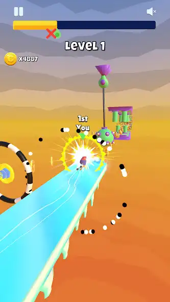 Play Frozen Racing Rush as an online game Frozen Racing Rush with UptoPlay