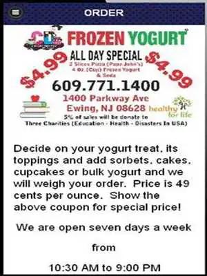 Play Frozen Yogurt + Yogurt Flavors