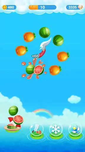 Play Fruit Blast - knife master as an online game Fruit Blast - knife master with UptoPlay