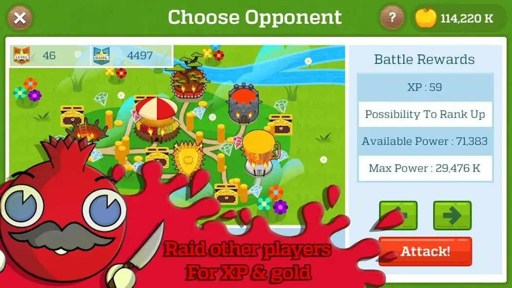 Play Fruitcraft - Trading card game as an online game Fruitcraft - Trading card game with UptoPlay