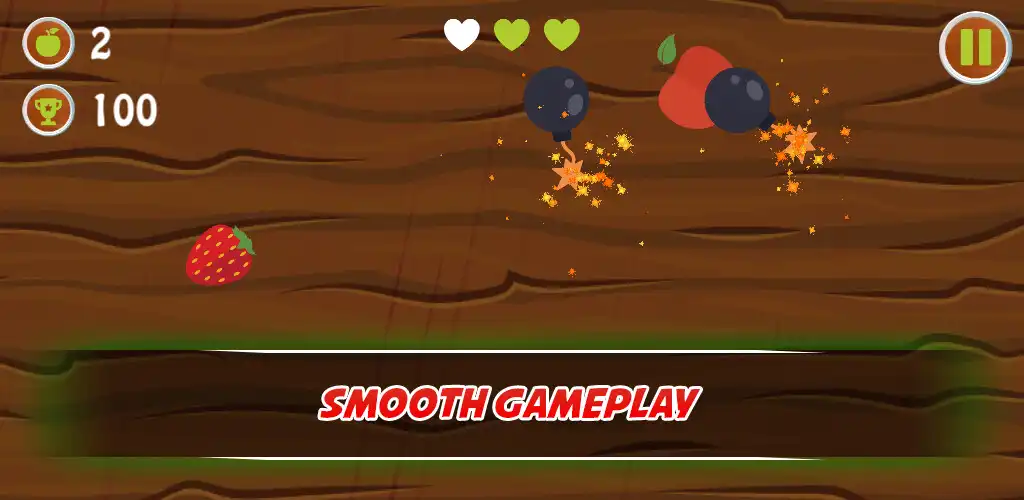 Play Fruit Cutter Fun Slice Smasher as an online game Fruit Cutter Fun Slice Smasher with UptoPlay