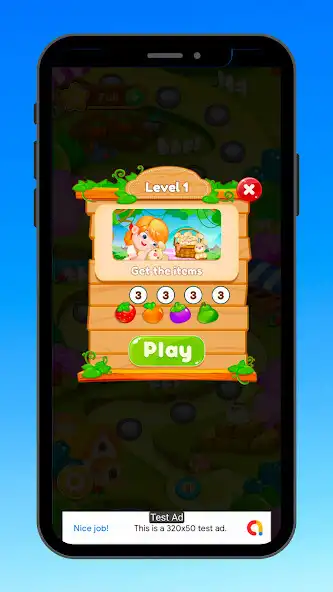 Play Fruit Garden - Puzzle Game as an online game Fruit Garden - Puzzle Game with UptoPlay