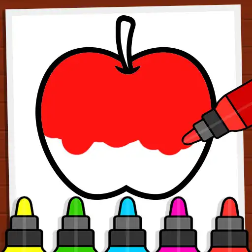 Play Fruit Glitter Coloring  Learn APK