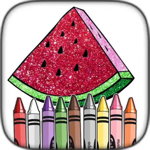 Play Fruit Glitter Coloring  Paint APK