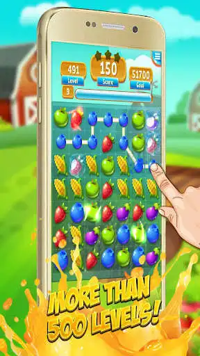 Play Fruit Link Smash Mania: Free Match 3 Game as an online game Fruit Link Smash Mania: Free Match 3 Game with UptoPlay