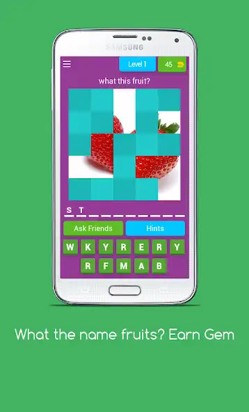 Play Fruit Name : Win Gems Quiz  and enjoy Fruit Name : Win Gems Quiz with UptoPlay