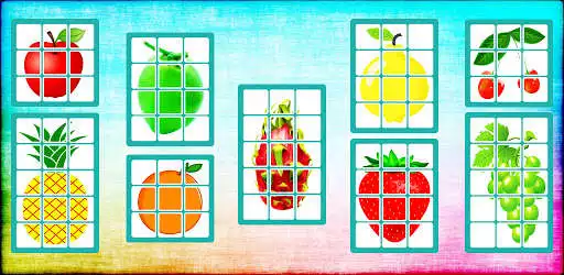 Play Fruit Puzzle - Free Slide Puzzle Game  and enjoy Fruit Puzzle - Free Slide Puzzle Game with UptoPlay