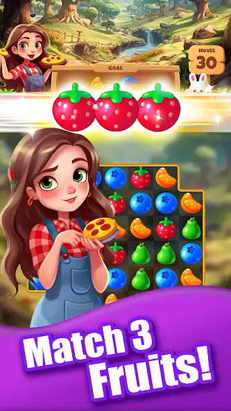 Play Fruit Quest: Match 3 Game as an online game Fruit Quest: Match 3 Game with UptoPlay