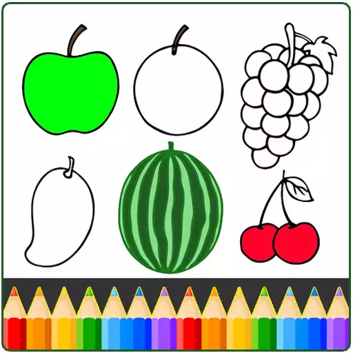 Free play online Fruits and Vegetables Coloring Game APK