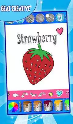 Play Fruits and Vegetables Coloring Game