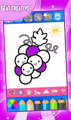 Play Fruits and Vegetables Coloring Game