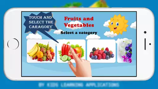 Play APK Fruits and Vegetables for kids  and enjoy Fruits and Vegetables for kids with UptoPlay com.bakrabros.fruitandvegetablesforkids