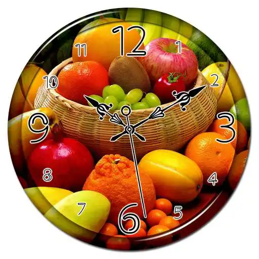 Free play online Fruits Clock Live Wallpaper APK