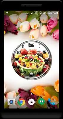 Play Fruits Clock Live Wallpaper