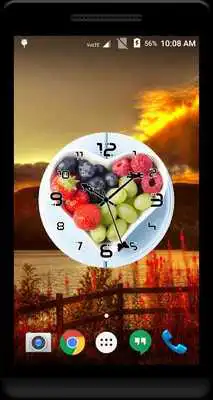 Play Fruits Clock Live Wallpaper