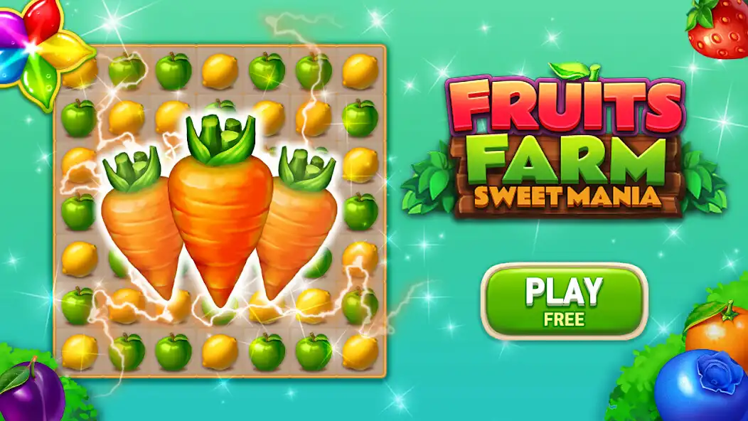 Play Fruits Farm: Match 3 as an online game Fruits Farm: Match 3 with UptoPlay