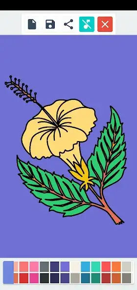 Play Fruits Flower Coloring Book as an online game Fruits Flower Coloring Book with UptoPlay