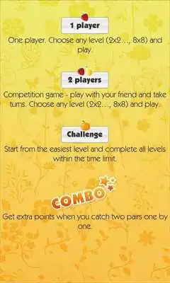 Play Fruits Games - Exercise Memo Play Fruits Games - Exercise Memo