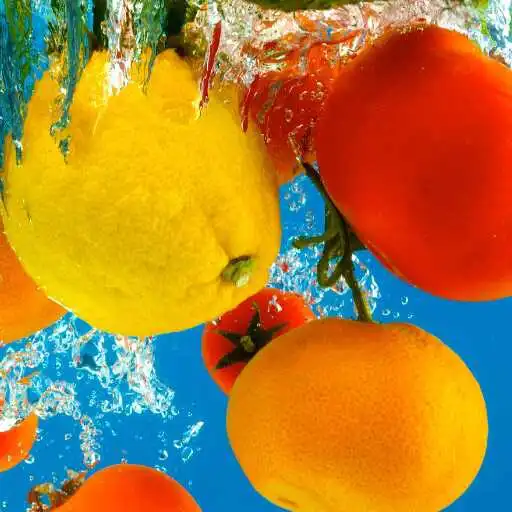 Play Fruits in water Wallpaper APK